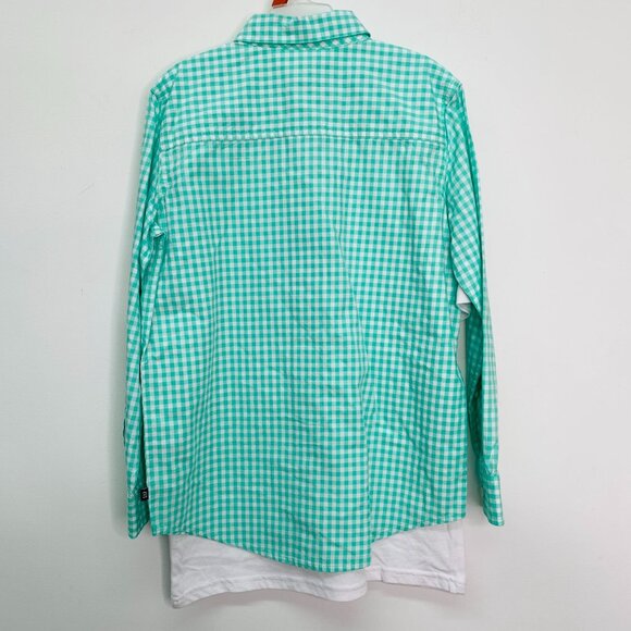 GAP Kids Boy's M 2-pc Short Sleeve Tee and Long Sleeve Button Down Shirt M 8 - Picture 2 of 9